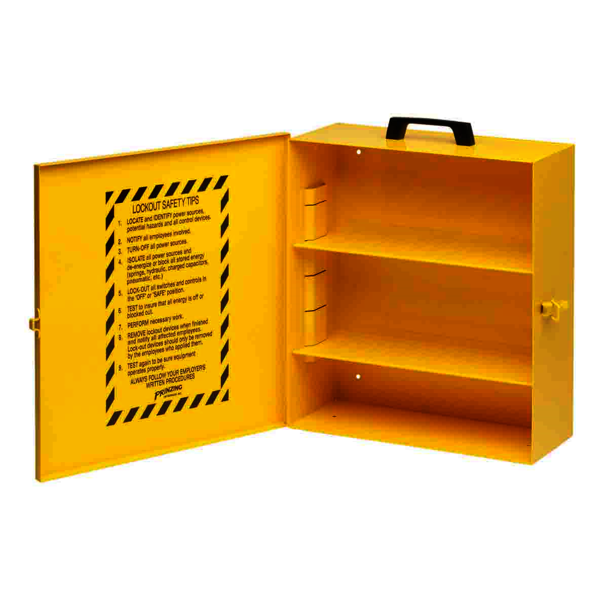 Brady® Yellow/Black Metal Lockout Station