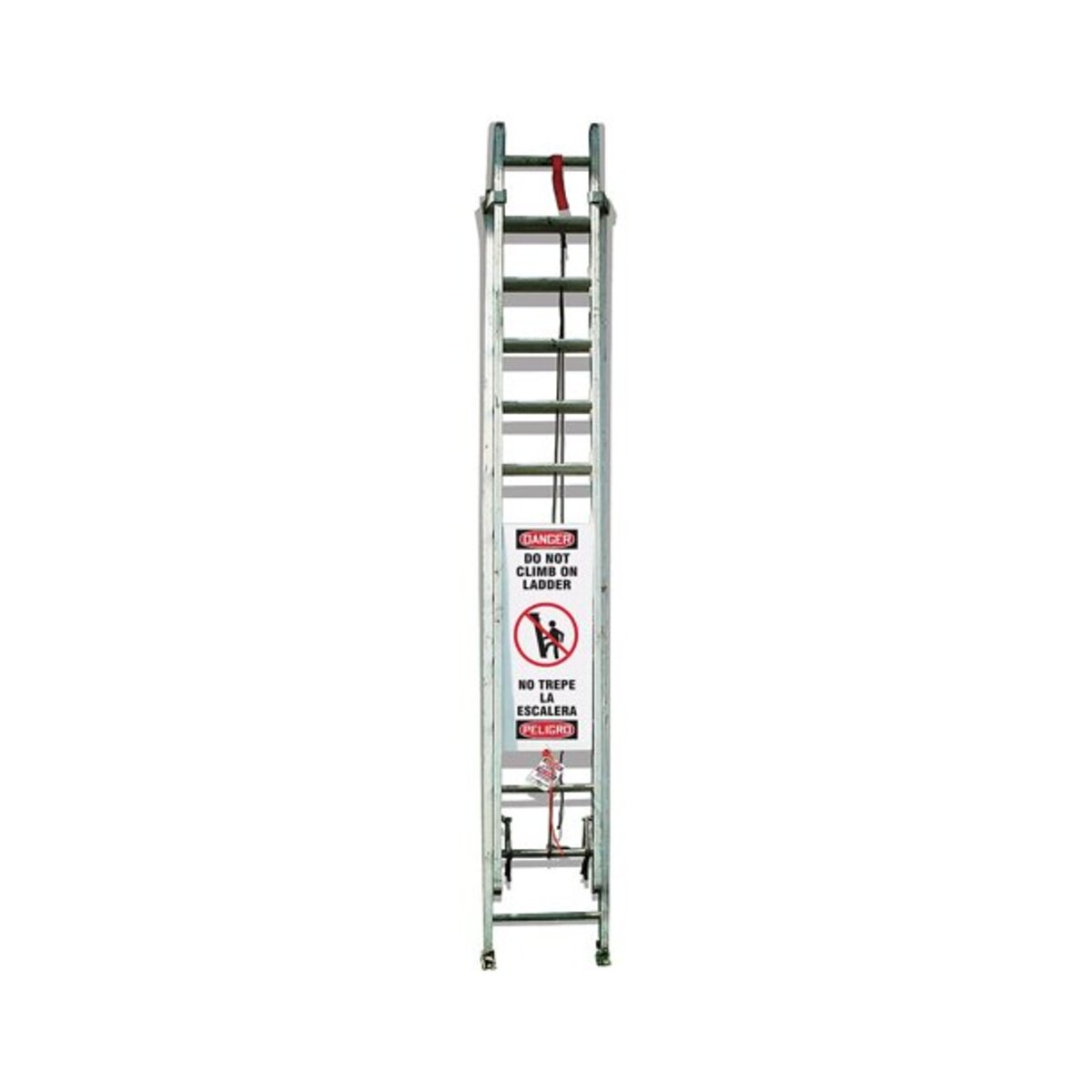 Accuform Signs® White/Black/Red Aluminum StopOut® Ladder Shield Kit "DANGER - DO NOT CLIMB ON LADDER"