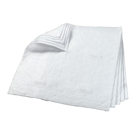 3M™ 34" X 38" White Polyester/Polypropylene Sorbent Pad