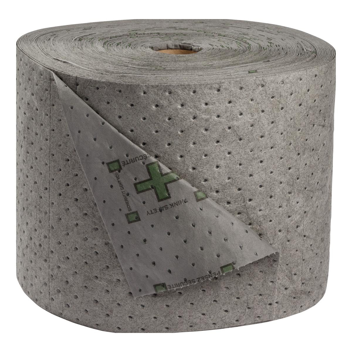 Brady® 15" X 300' High Traffic Gray SM (Spunbond-Meltblown) Polypropylene Sorbent Roll