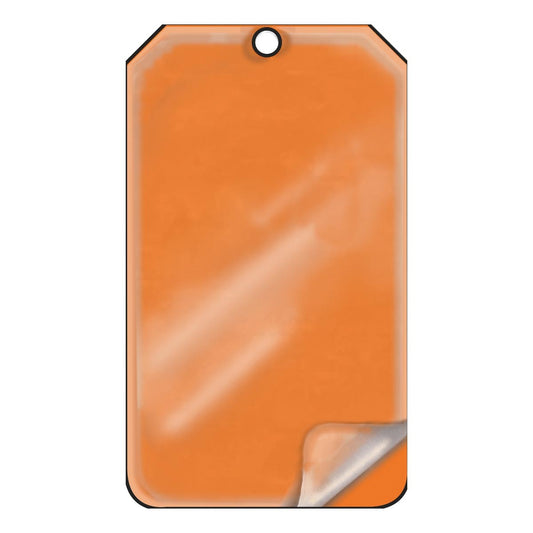 AccuformNMC™ 5 3/4" X 3 1/4" Orange RP-Plastic Blank Tag