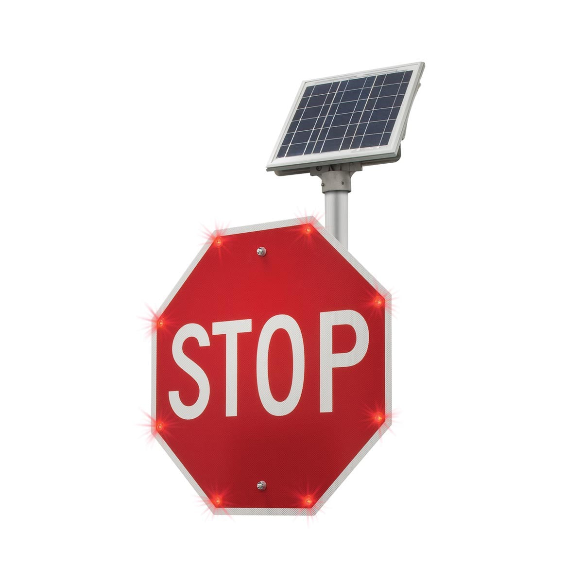 Accuform Signs® 30" X 30" Red/White DG High Prism Reflective Aluminum Parking And Traffic Sign "STOP"