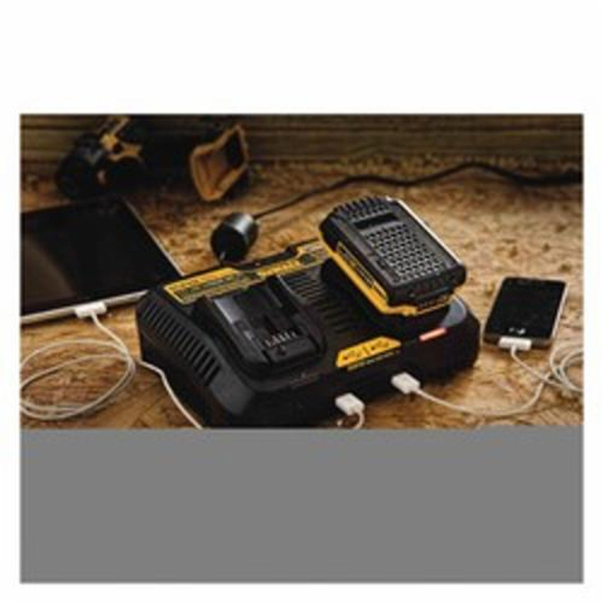 DeWALT DCB102  12V - 20V Jobsite Charging Station, Li-Ion Batteries and Any USB DeMax