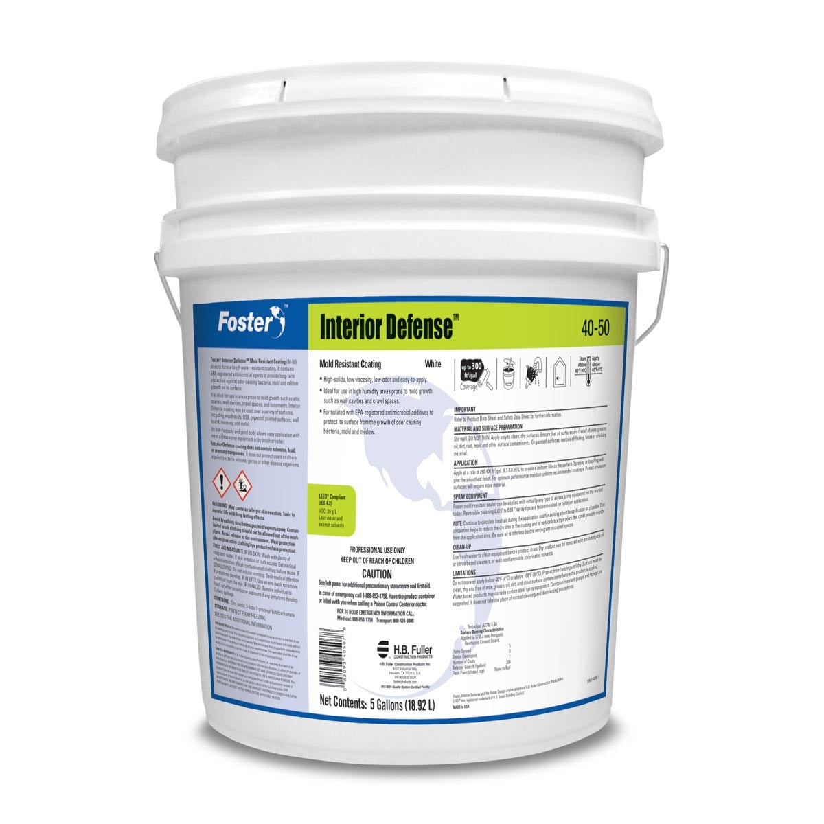 Foster Products 5 gal Pail Interior Defense™ White Mold Resistant Coating