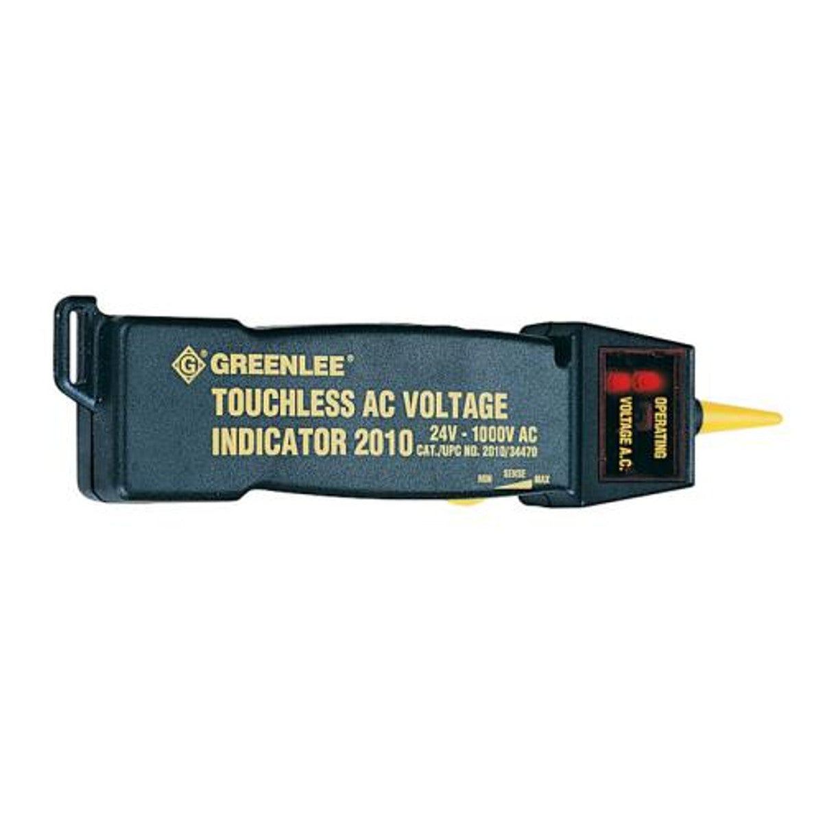 Greenlee 2010 Touchless Voltage Indicator, 1000 VAC, LED/Audible Alarm, CAT III 1000 V