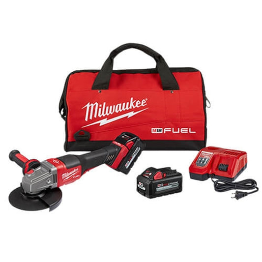 Milwaukee 2980-22 M18 FUEL™ 4-1/2” - 6” Braking Grinder Kit, Paddle Switch No-Lock