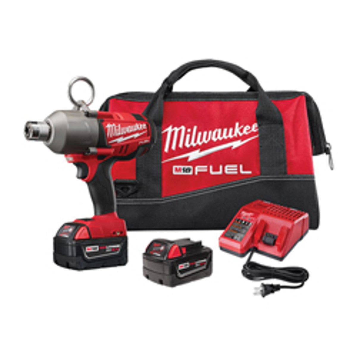 Milwaukee 2765-22 M18 FUEL™ High-Torque 7/16" Hex Impact Wrench Kit with (2) 5.0Ah Batteries, Charger and Case