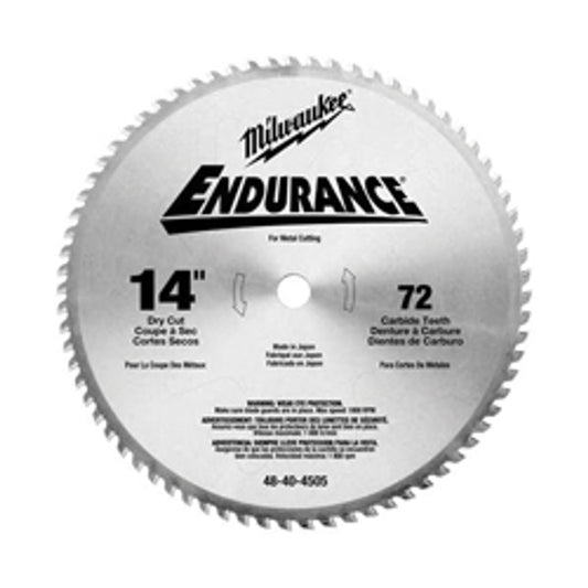 Milwaukee 48-40-4505  14" 72T Circular Saw Blade, Carbide Tipped