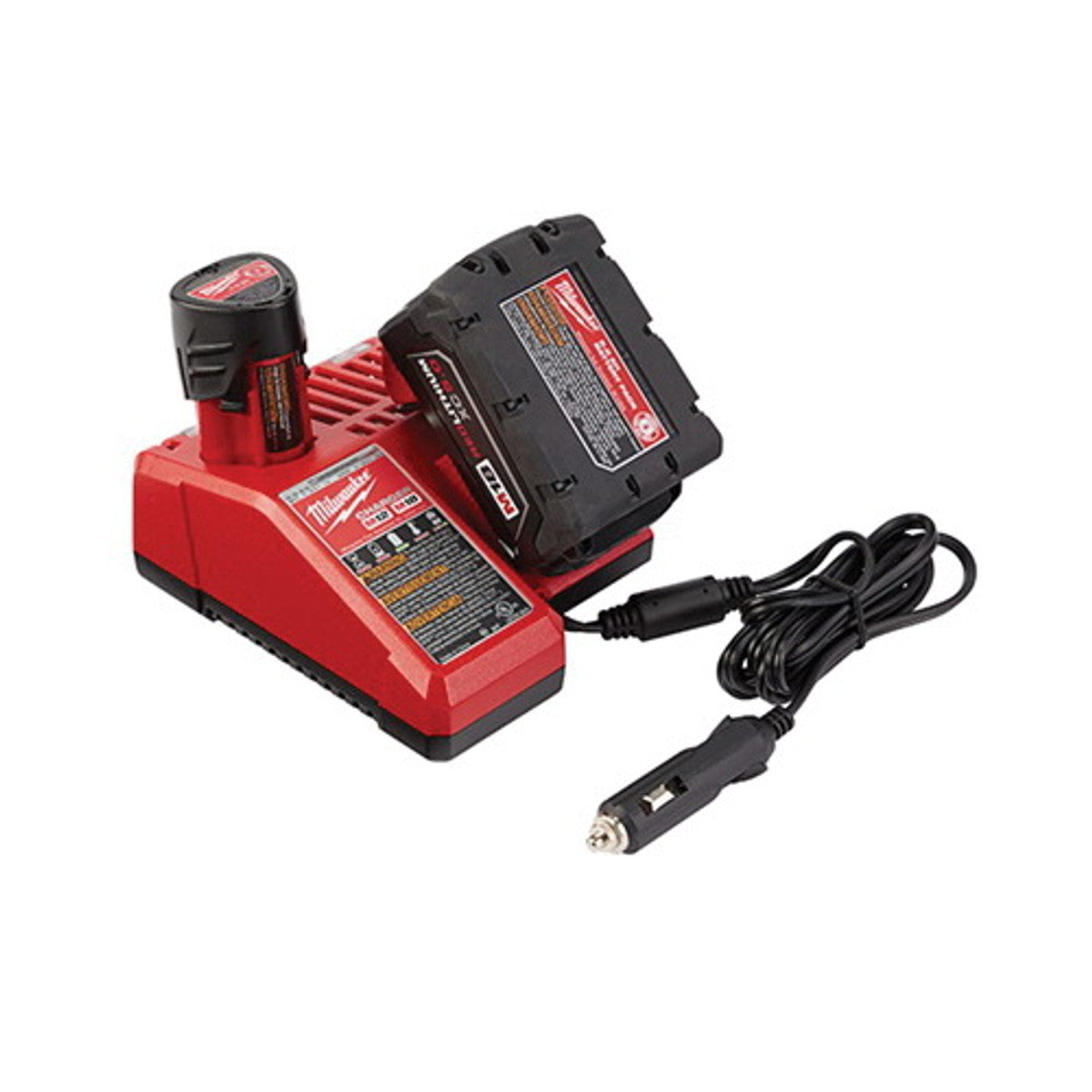 Milwaukee 48-59-1810 M12 and M18 12V / 18V Li-Ion Multi-Voltage DC Vehicle Battery Charger