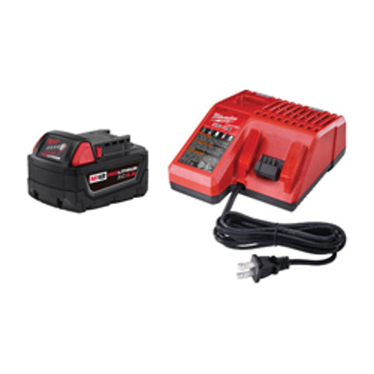 Milwaukee 48-59-1850 M18 18V Li-Ion XC Starter Kit with (1) 5.0 Ah Battery and Charger