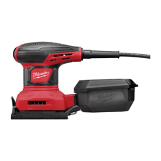 Milwaukee 6033-21 1/4-Sheet Palm Sander Kit, 14000 OPM