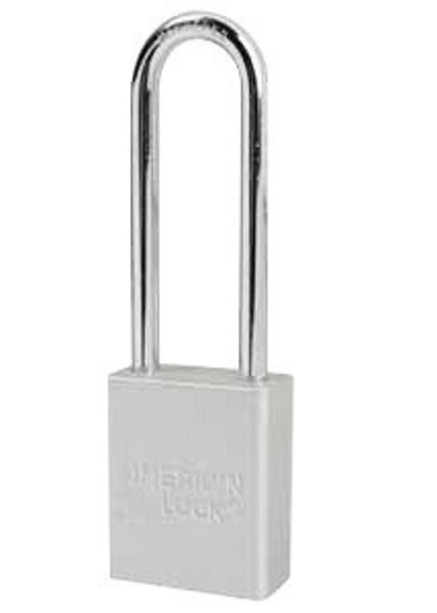 American Lock® Clear 1 1/2" X 3/4" Aluminum 5 Pin Safety Lockout Padlock With 1/4" X 3" X 3/4" Shackle (Keyed Differently)