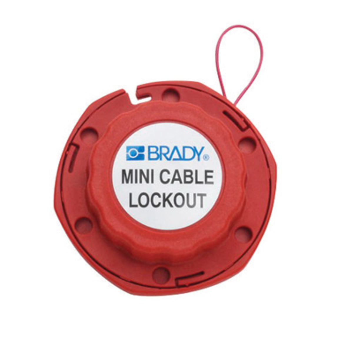 Brady® Red Nylon Cable Lockout "DANGER LOCKED OUT DO NOT REMOVE"