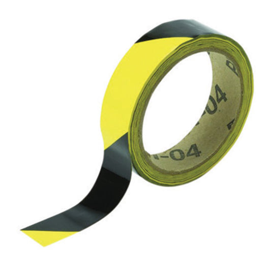 Brady® 1" X 54' Black/Yellow 5.9 mil Vinyl Laminated Floor Marking Tape