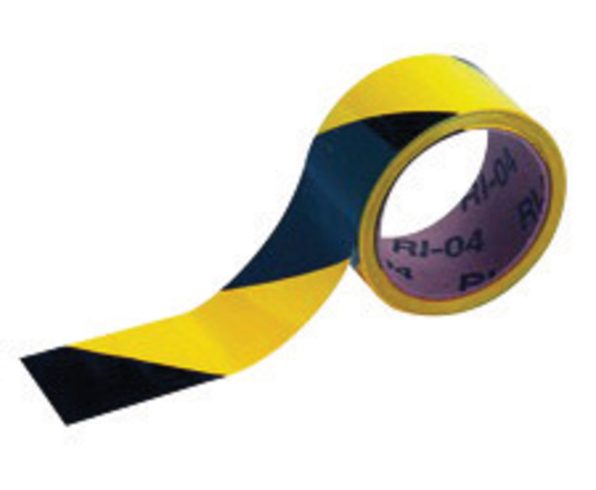 Brady® 2" X 54' Black/Yellow 5.9 mil Vinyl Laminated Floor Marking Tape