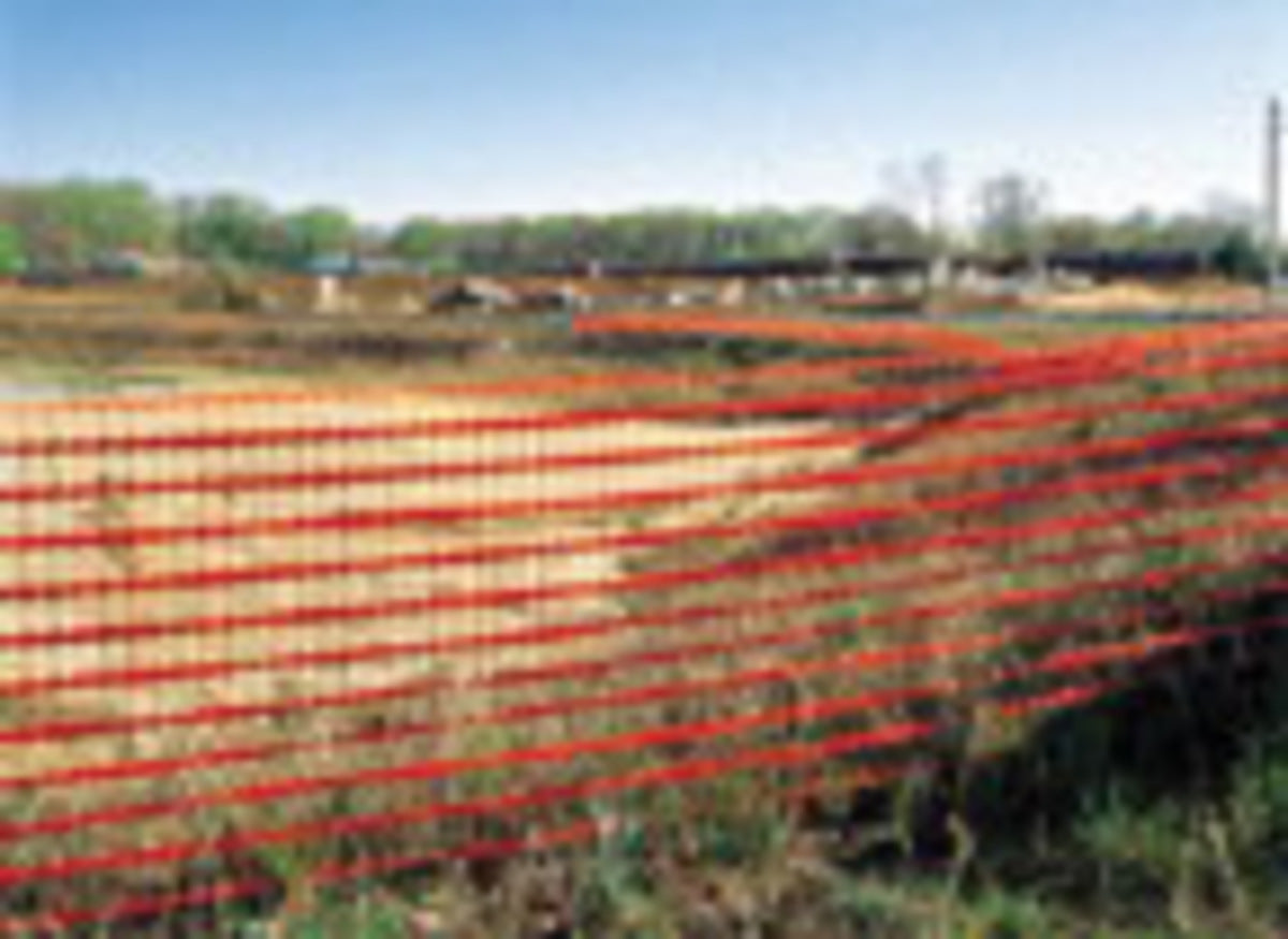 Harris Industries 4' X 100' Orange 14 mil Polyethylene Safety Fence