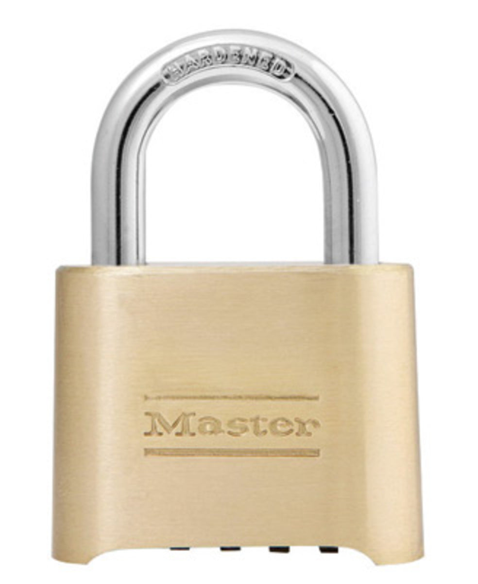 Master Lock® Brass Resettable Set-Your-Own Combination Padlock With 5/16" X 1" X 1" Shackle