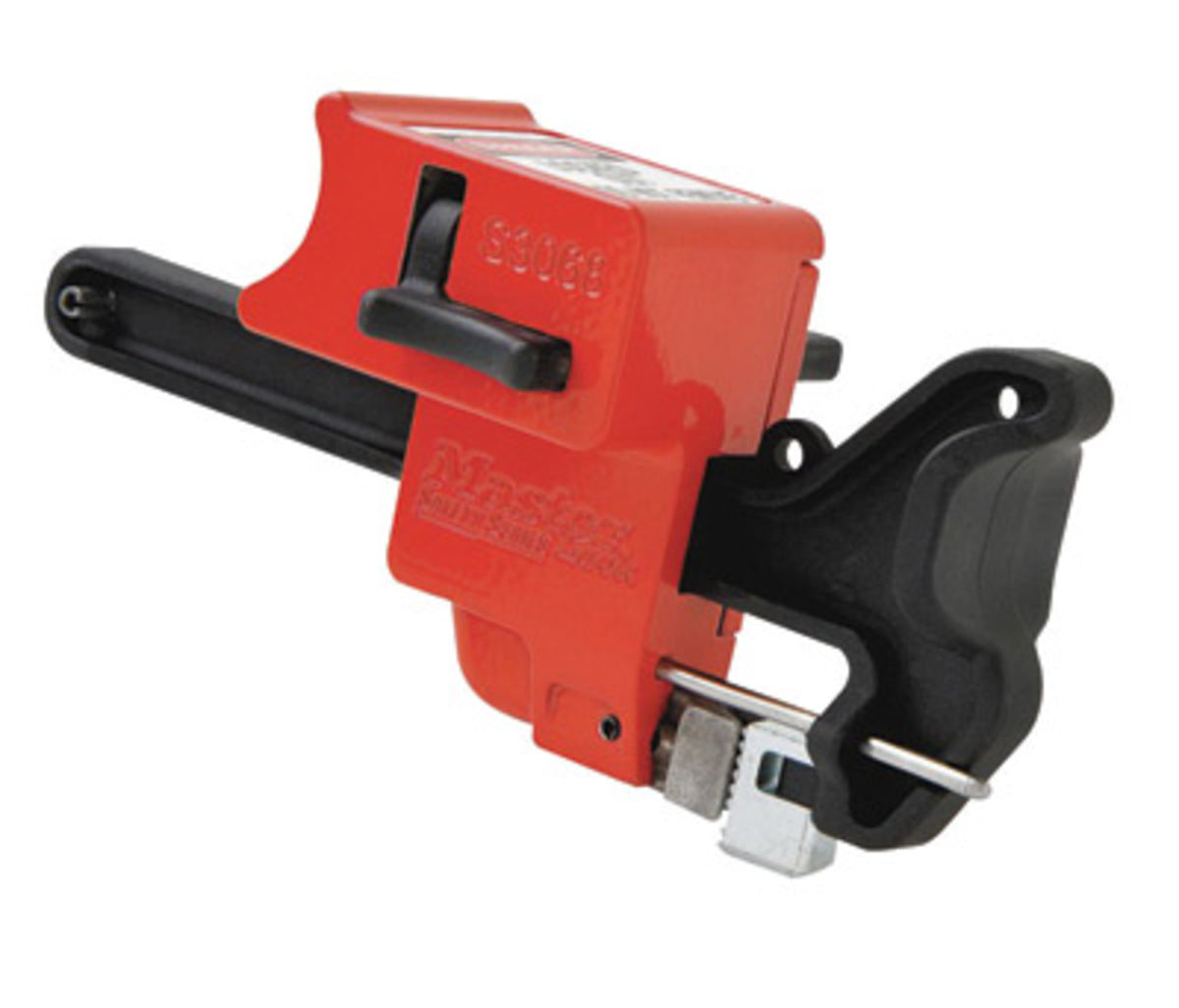 Master Lock® Red And Black 6" X 2" X 2 3/4" Aluminum And Steel Seal Tight™ Handle-On Ball Valve Lockout