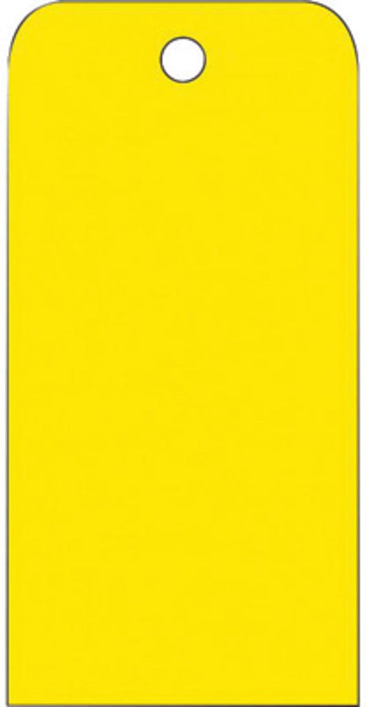 AccuformNMC™ 6" X 3" Yellow Unrippable Vinyl (25 Per Pack)