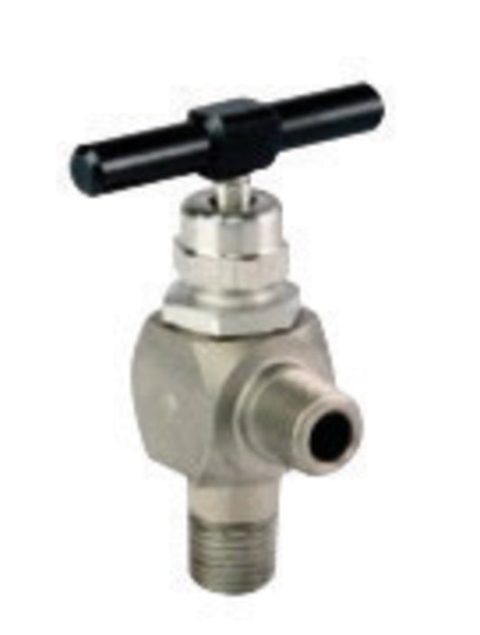 Western® 1/4" NPT Male Stainless Steel 6000 psi 90 deg Metering Seat Cartridge Valve