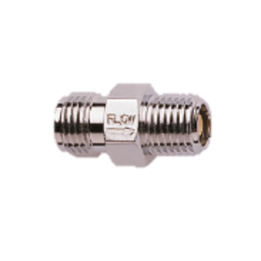 Western® 1/8" NPT Male DISS1240 9/16" - 18 UNF Chrome Plated Brass 50 psi Check Valve Body Adapter